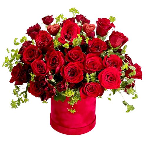 Roses and Hearts Box