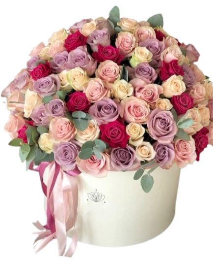 Roses Quartet Box - Florist London
