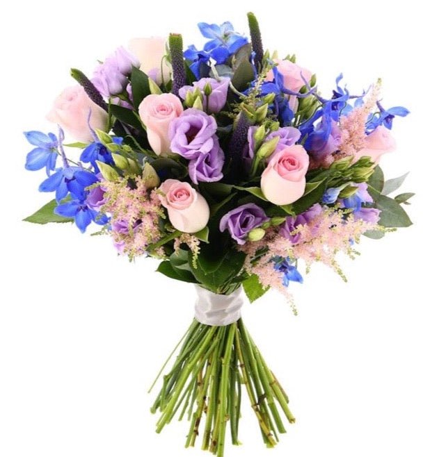 Roses with Delphinium Bouquet - Florist London