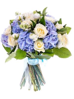 Roses with Hydrangea Bouquet - Florist London