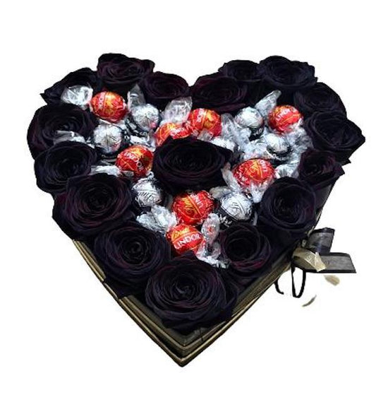 Roses with Lindt Truffles Box