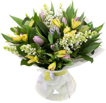 Spring Bouquet with Lilac