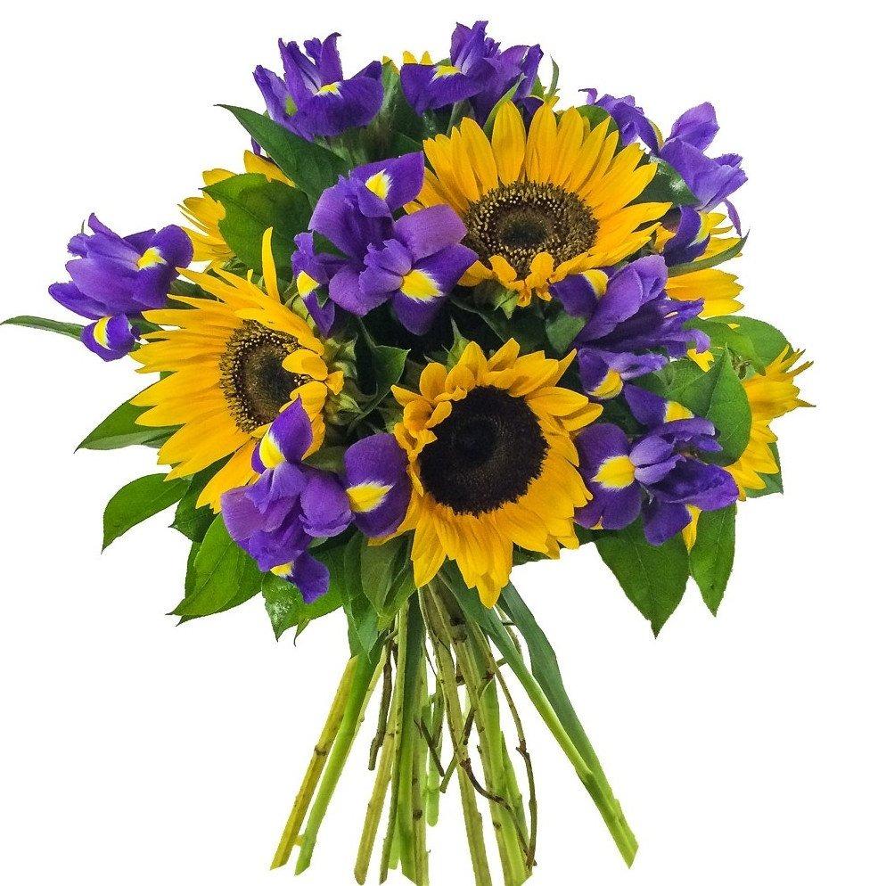 Sunflowers and Irys Bouquet - Florist London