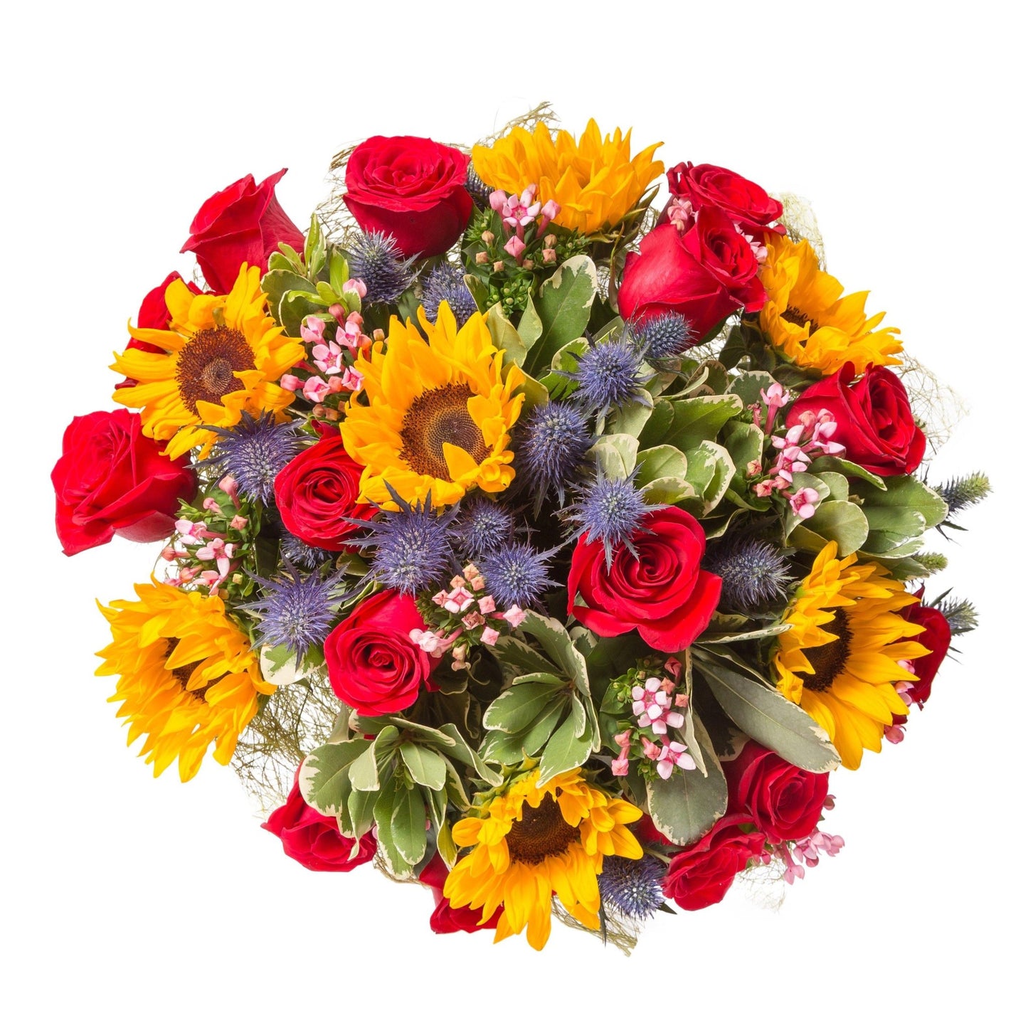 Sunflowers and Roses Bouquet - Florist London