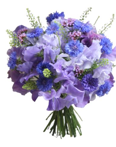 Sweet Pea and Cornflower Bouquet - Florist London