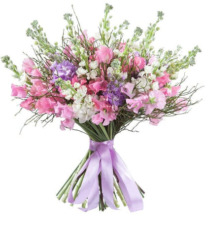 Sweet Pea and Stock Bouquet - Florist London