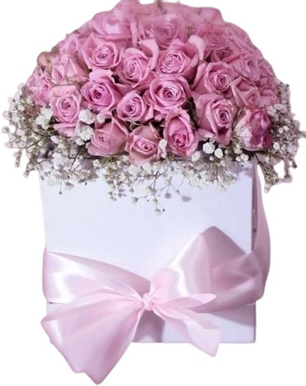 Sweet Pink Spray Roses Box - Florist London