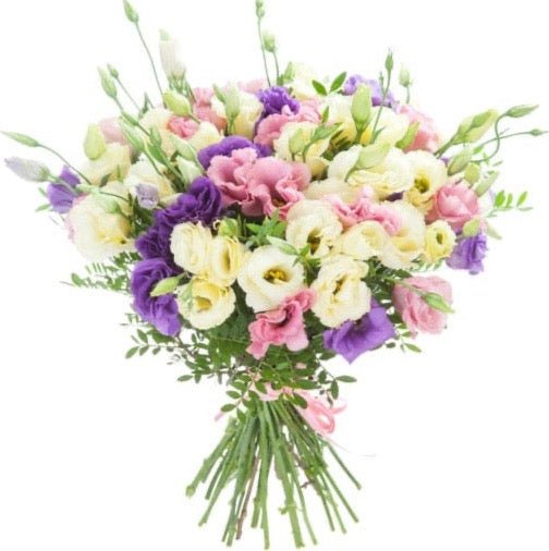 Three Colours Lisianthus Bouquet - Florist London