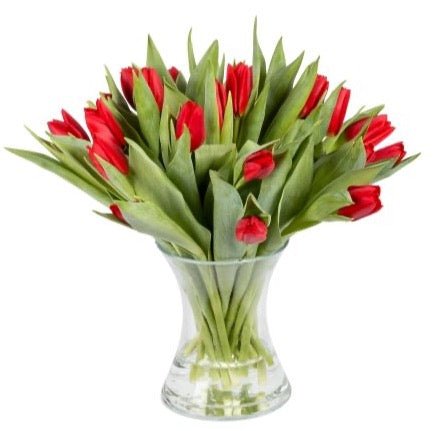 Tulips Bouquet in a Vase - Florist London