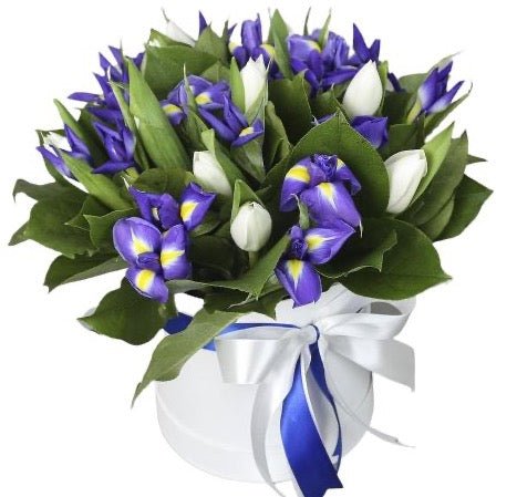 Tulips with Irys Box - Florist London