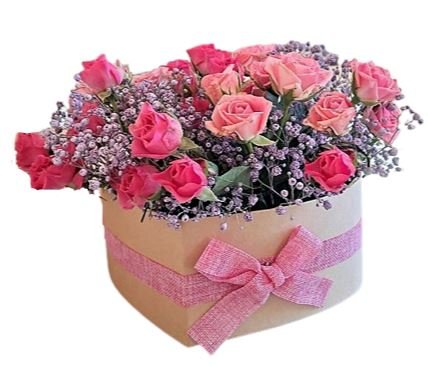 Two Tone Spray Roses Box - Florist London