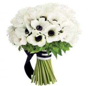 White Anemone Bouquet - Florist London
