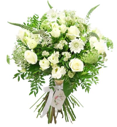 White Simple Bouquet - Florist London