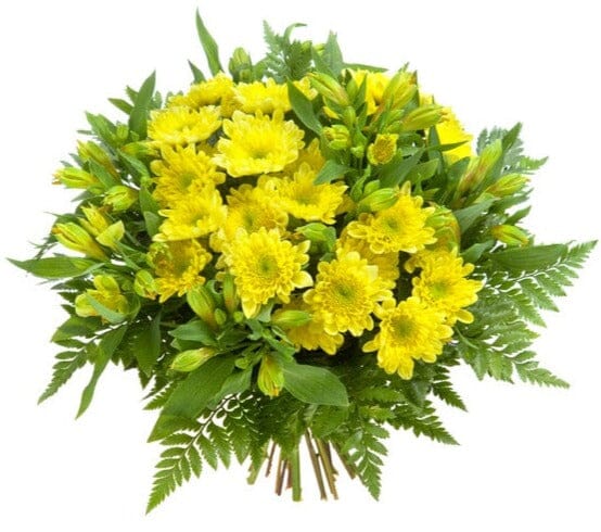 Yellow Chrysanthemum and Alstromeria Bouquet - Florist London