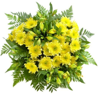 Yellow Chrysanthemum and Alstromeria Bouquet - Florist London