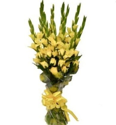 Yellow Roses and Gladiolus - Florist London