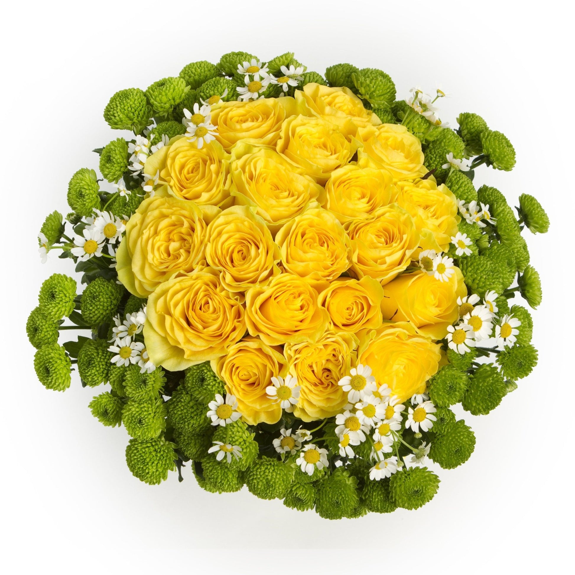 Yellow Roses with Santini Bouquet - Florist London