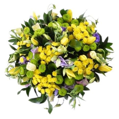 Yellow Tanacetum and Santini Chrysanthemum Bouquet - Florist London