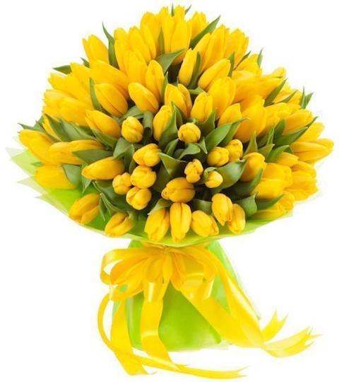 Yellow Tulips Bouquet - Florist London
